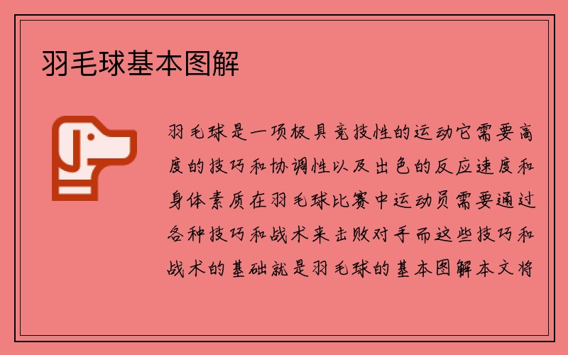 羽毛球基本图解